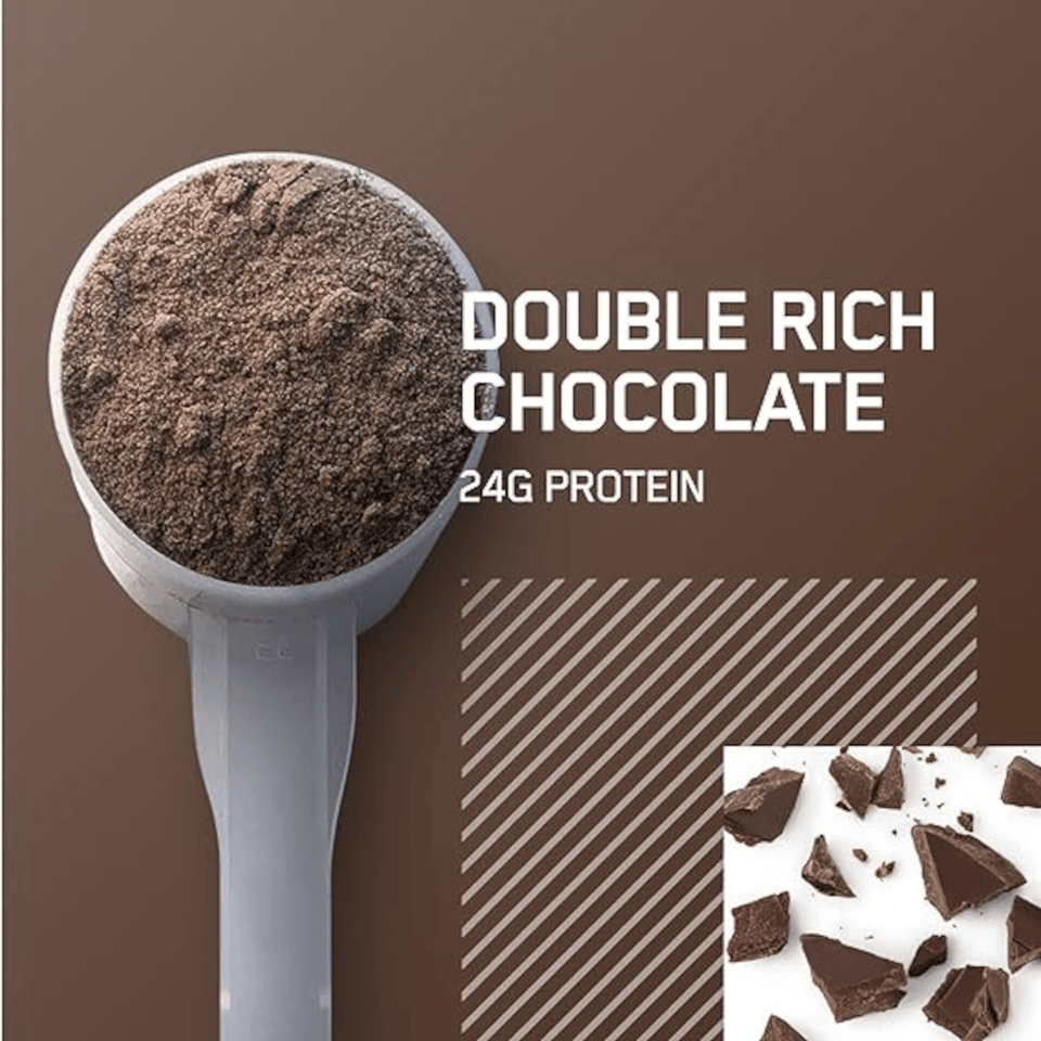 100% Whey Optimum Nutrition Gold Standard Chocolate 907g - 2 Lbs - Globalbev