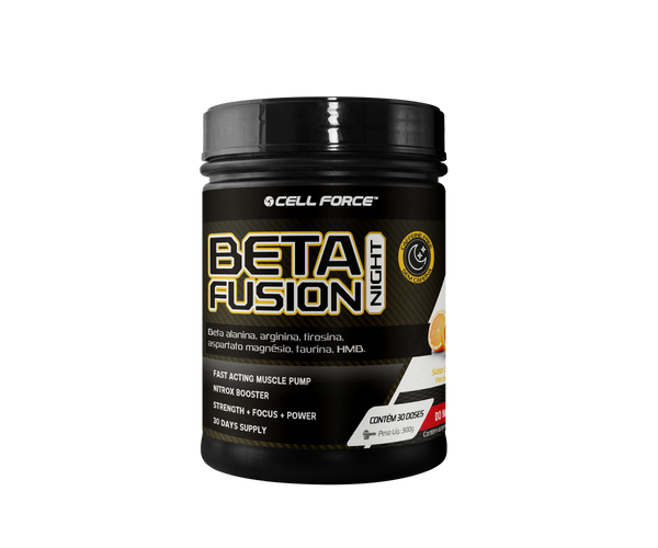 BETA FUSION NIGHT LARANJA 300G - PRE-TREINO SEM CAFEINA