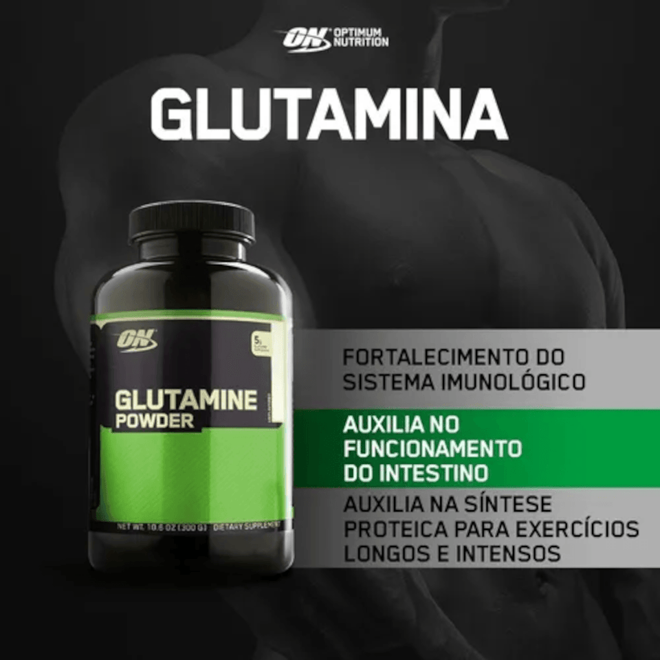 Glutamina Powder em Pó Optimum Nutrition - 300g - Globalbev
