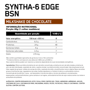 Whey BSN Syntha 6 Edge Chocolate Milkshake 1,12kg - 2.47 Lbs - Globalbev